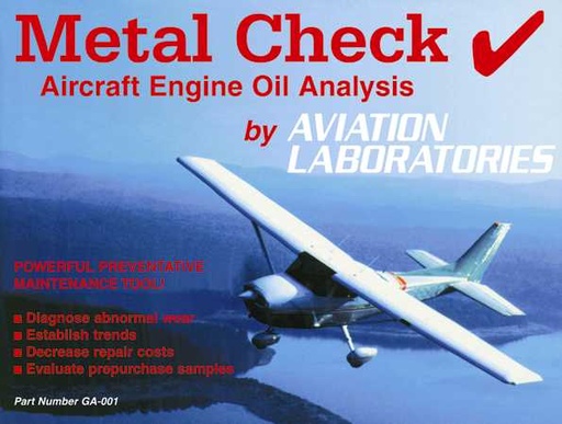[RX1-08-00931] Oil Analysis Kit Aviation Labs With Postage