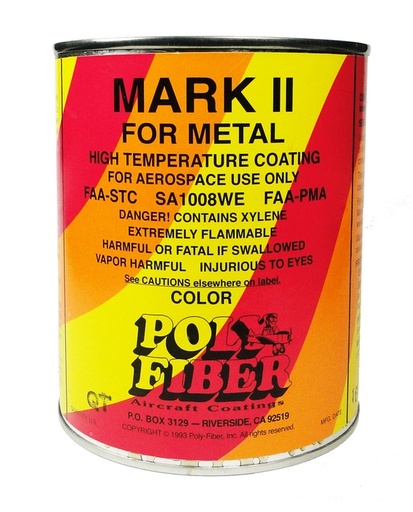 [RX1-09-03894] Poly-Fiber Mark II 140 Orange Yellow Quart