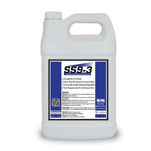 [RX1-09-04072] Nuvite SS9-3 Cleaner Gallon
