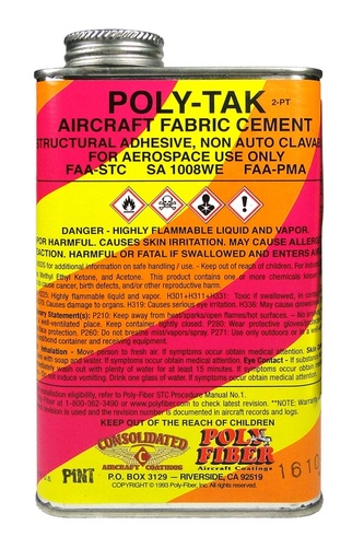 [RX1-09-05000] Poly-Fiber Poly-Tak Adhesive Quart