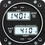[RX1-10-00807] EI EC-1P PRIMARY EGT CHT ONE CHANNEL 3-1/8 TSO