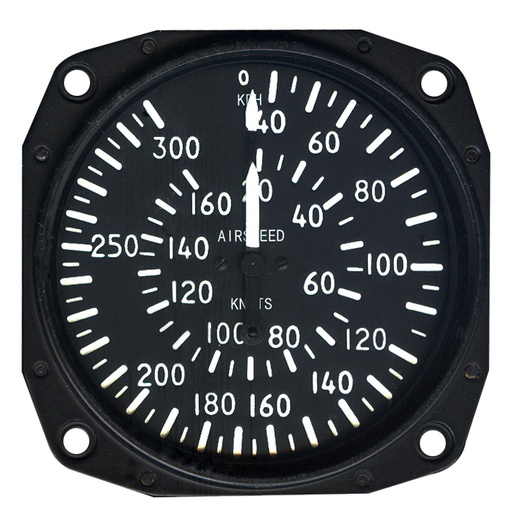 [RX1-10-02231] Falcon 3-1/8 Airspeed Indicator AsI316Kn-3
