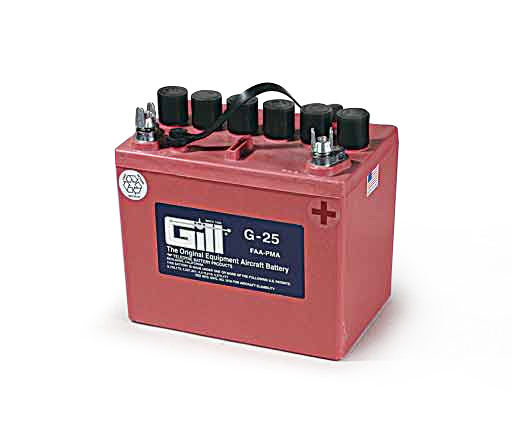 [RX1-11-01833] Gill Battery G-25 With Acid