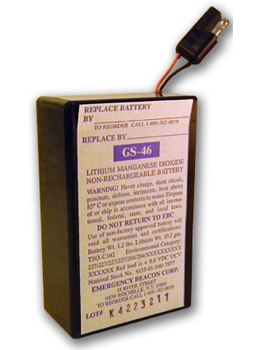 [RX1-11-05926] Emergency Beacon Gs-46 Battery