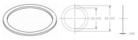 [RX1-11-11991] Wingtip Navigation Light Lens Cover Gasket