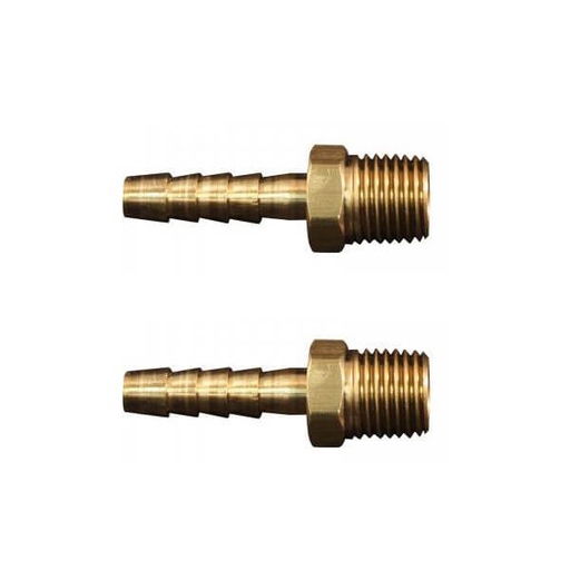 [RX1-12-05324] Milton 1/4 M. End 1/4 I.D. Hose 2/Cd