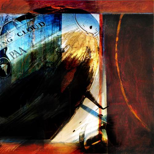 [RX1-13-13265] Martin Young Art Boeing 307 Stratoliner Print 30X30