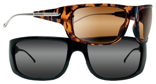 [RX1-13-16218] Scheyden Panorama Black Frame Polarized Bronze Lens