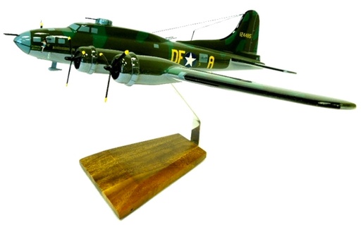 [RX1-13-17853] B-17F MEMPHIS BELLE PAINTED MAHOGANY WOOD MODEL