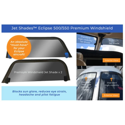 [RX1-13-22091] Jet Shades Eclipse 500/550 Premium Cockpit Solution