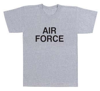 [RX1-14-02023] Air Force Grey Physical Training T-Shirt - X-Large