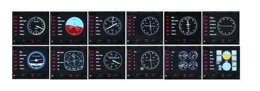 [RX1-14-03010] SAITEK PRO FLIGHT INSTRUMENT PANEL SIX PACK