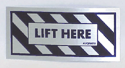 [RX1-15-05195] Decal- Lift Here