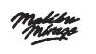 [RX1-09-43754] Malibu Mirage Decal Black