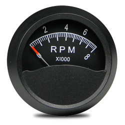 [RX1-10-01615] Swift 2 Round Tachometer 0-8000 RPM Cdi And Point Ignition