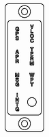[RX1-10-02661] Mid-Continent Instruments and Avionics Annunciation Control Unit Vertical 28V MD41-1498W
