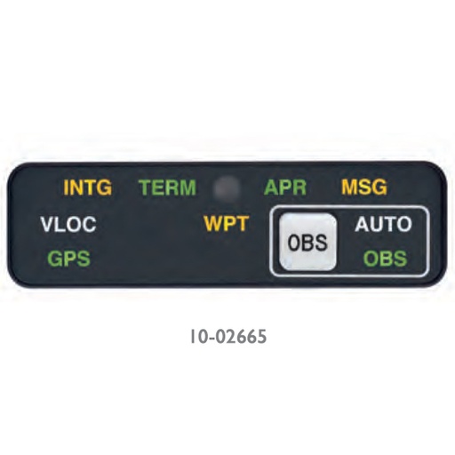 [RX1-10-02665] Mid-Continent Instruments and Avionics Annunciation Control Unit Horizontal 14V MD41-1464A