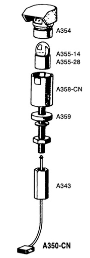 [RX1-11-03252] Whelen A343 Connector Nut Assembly