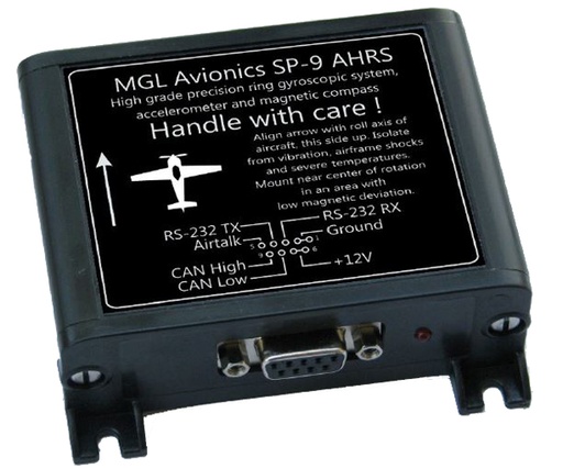 [RX1-11-16717] MGL Sp-9 Ring Gyro Attitude Heading Sensor( Horizon/Compass)