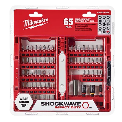 [RX1-12-05698] Milwaukee Shockwave 65Pc Mro Impact Driver Bit Set