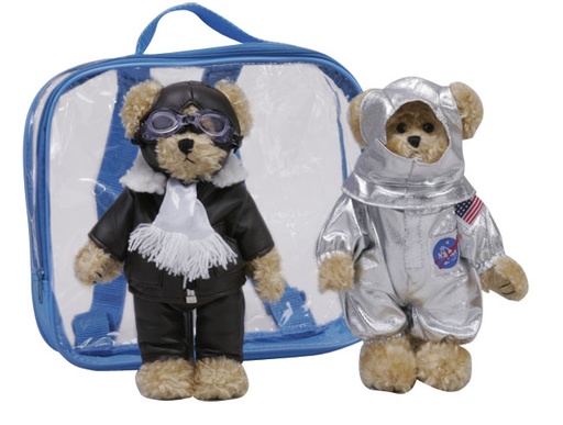 [RX1-13-17456] Bear Pilot & Astronaut Set