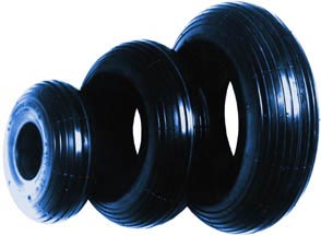 [RX1-7012] 4.80-4.00X8 Ribbed Round Profile Tire