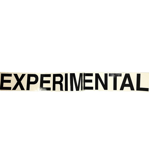 [RX1-CPEXBC] Decal Black Experimental