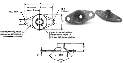 [RX1-04-01724] MS21049L06 Anchor Nut
