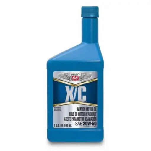 [RX1-08-05301] Phillips 66 Oil X/C Aviation 20W-50 - Case Of 12 Quarts