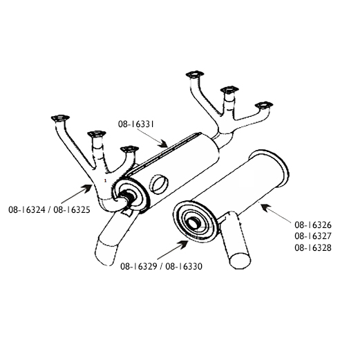 [RX1-08-16330] Aerotar C180182185 2 5/8 Half Clamp With Pin