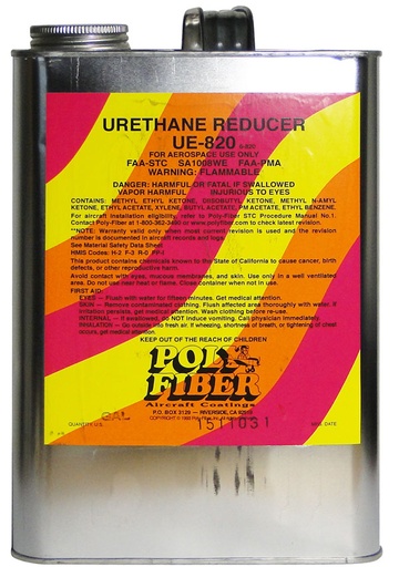 [RX1-09-05700] Poly-Fiber Ue-820 Urethane Reducer Gallon