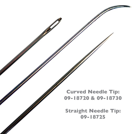 [RX1-09-18730] Poly-Fiber Rib Lacing Needle 18-Inch Curved Tip