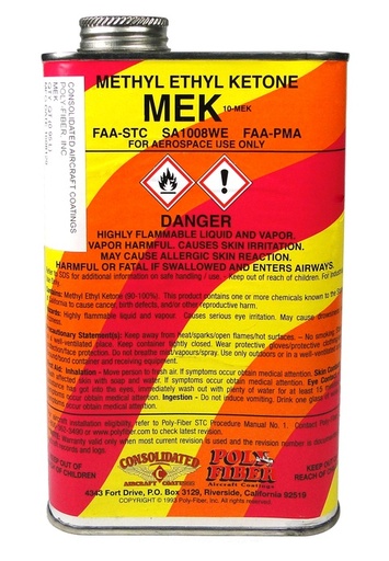 [RX1-09-40845] Poly-Fiber Mek Gallon