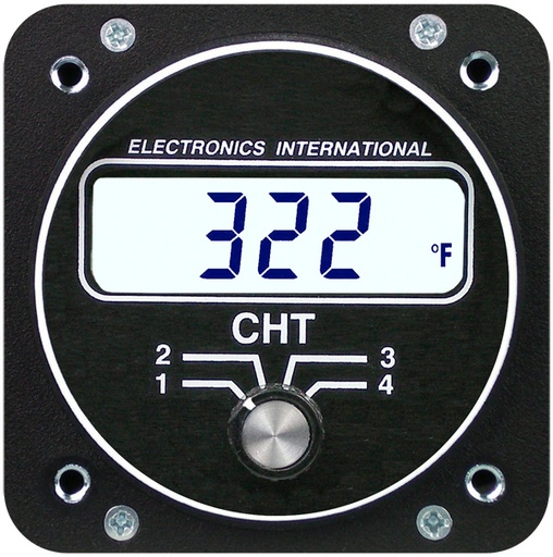 [RX1-10-01348] Electronics International C-4 CHT Four Channel Gauge 2-1/4 TSO
