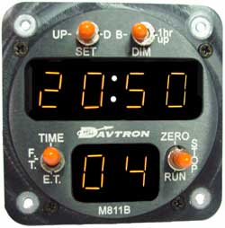 [RX1-10-24550-14] Davtron Model 811B-24 Lt 24 Hr Foot & Et Clock Black Faceplate User Selectable 12 Or 24Hr M811B-1 811B-1 M811B-12
