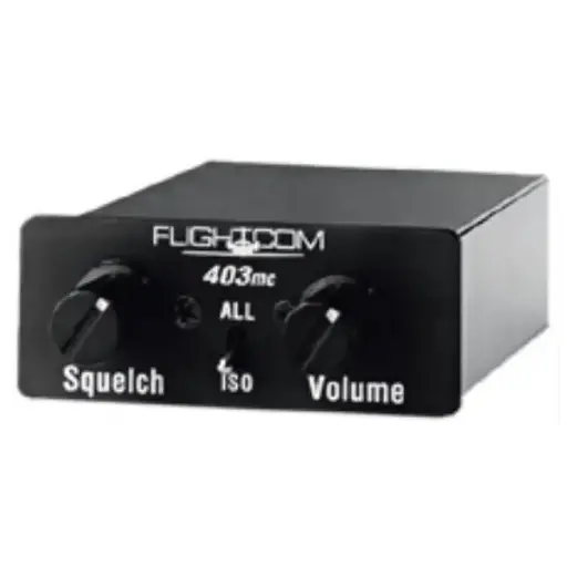 [RX1-11-08755] Flightcom 403Mc Intercom 4 Place Mono With Jacks