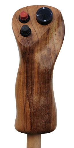 [RX1-11-14205] Cag Ultra 3A Teakwood Left Grip 7/8 Bore