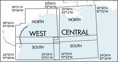 [RX1-13-08004] IFR Gulf Of Mexico West Chart