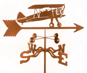 [RX1-13-08141] Bi Plane Post Weathervane
