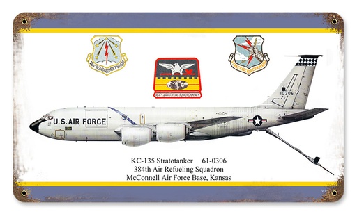 [RX1-13-08453] Kc-135 Stratotanker Metal Sign 14X8