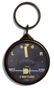 [RX1-13-10163] Vintage Round Keychain Trn&Bnk