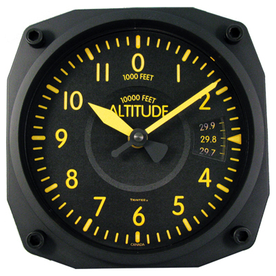[RX1-13-10177] Vintage Wall Clock Altimeter