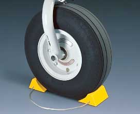 [RX1-13-11857] Molded Wheel Chocks - Tigerchocks Yellow