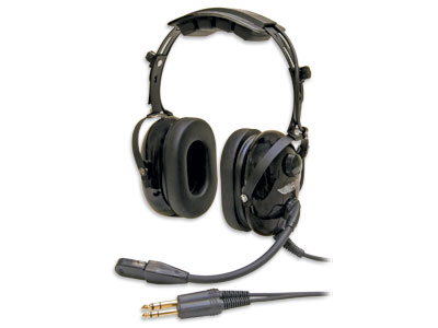 [RX1-13-18471] ASA AirClassics Headset HS-1A Dual GA Plugs With Comfort Ear Seals