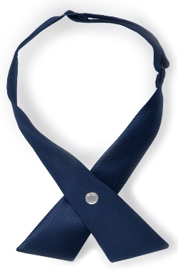 [RX1-14-01666] Womens Crossover Tie - Navy