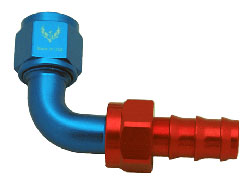 [RX1-04-03812] Phenix Fitting J3490-2AN-4 90Deg Push Lok Hose End