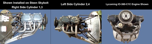 [RX1-08-07341] 4 Cylinder Lycoming Crossover Exhst 200H