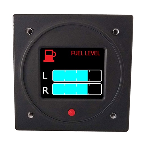 [RX1-10-07381] Red Avionics Fuel Gauge