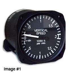 [RX1-10-20506] 3-1/8 UMA Vertical Speed Indicator 0-4000 Ft.