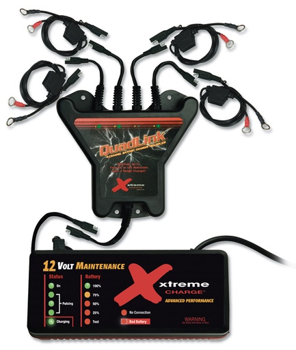 [RX1-11-11379] Pulsetech Quadlink 4 Station 12V Battery Charger Xc-QL4-K1